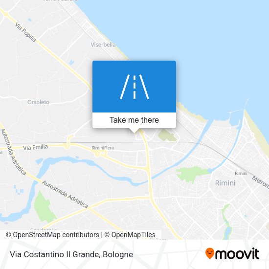 Via Costantino Il Grande map