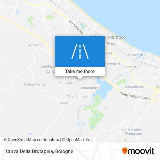 Curva Della Brutapela map