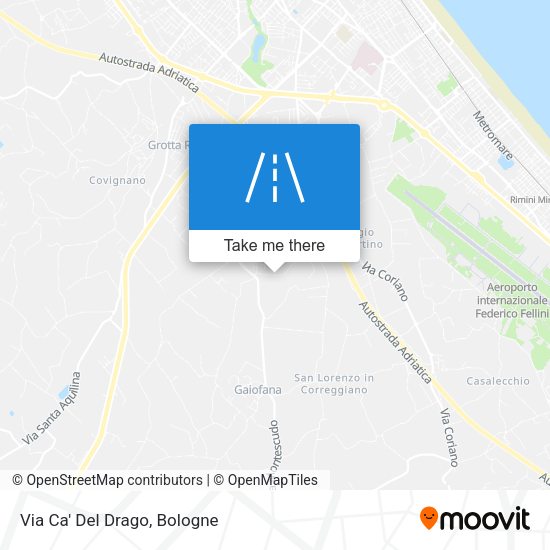 Via Ca' Del Drago map