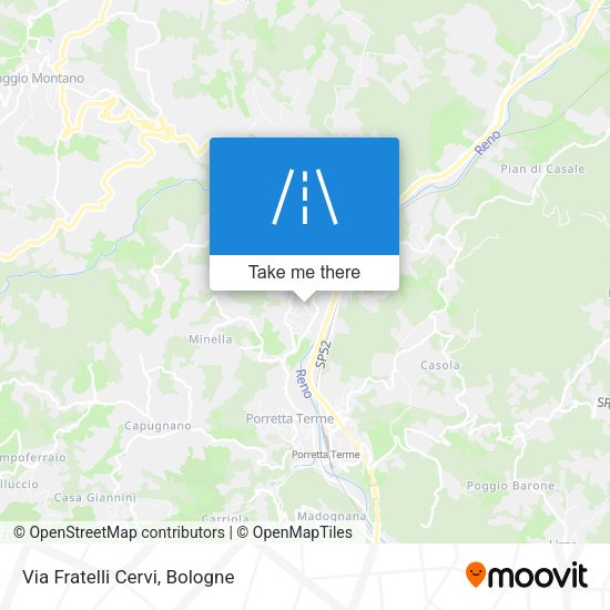 Via Fratelli Cervi map