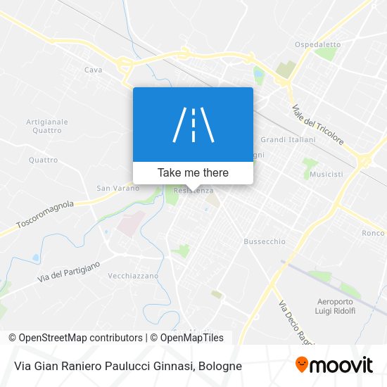 Via Gian Raniero Paulucci Ginnasi map