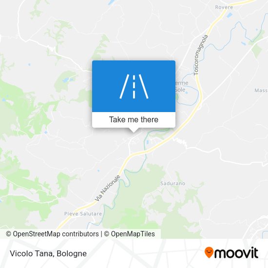 Vicolo Tana map