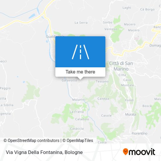 Via Vigna Della Fontanina map