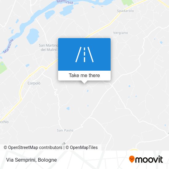 Via Semprini map