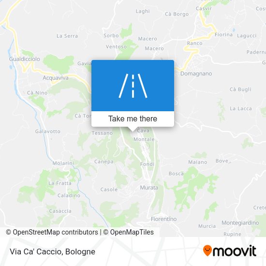 Via Ca' Caccio map