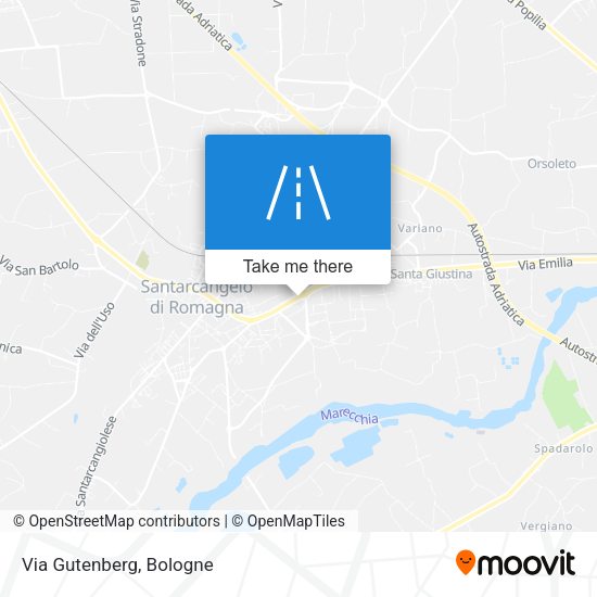 Via Gutenberg map