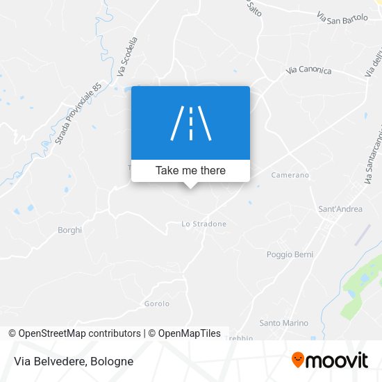Via Belvedere map