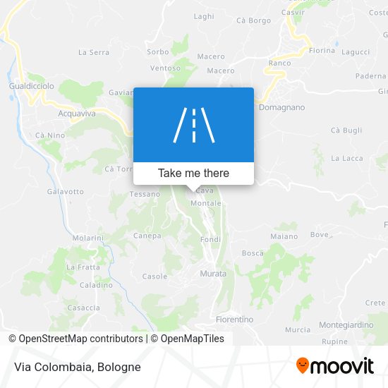 Via Colombaia map