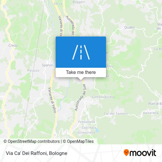 Via Ca' Dei Raffoni map