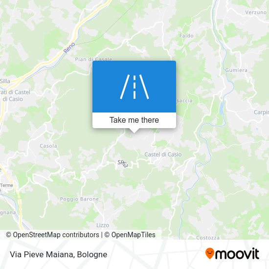 Via Pieve Maiana map