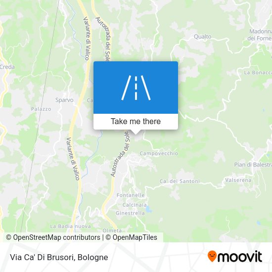 Via Ca' Di Brusori map