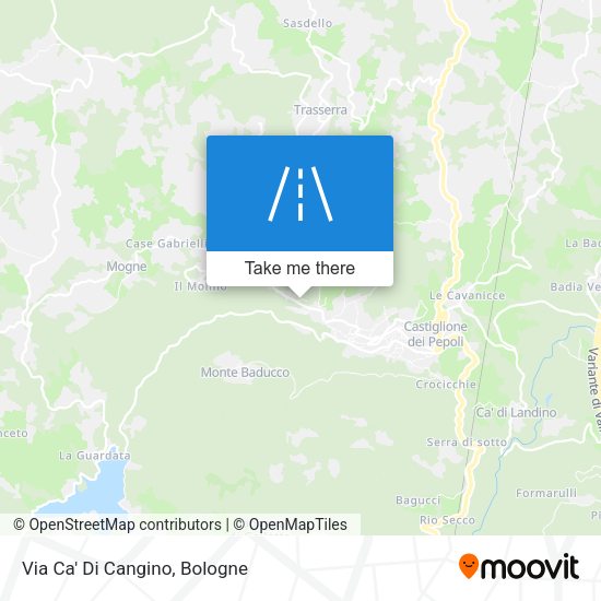 Via Ca' Di Cangino map