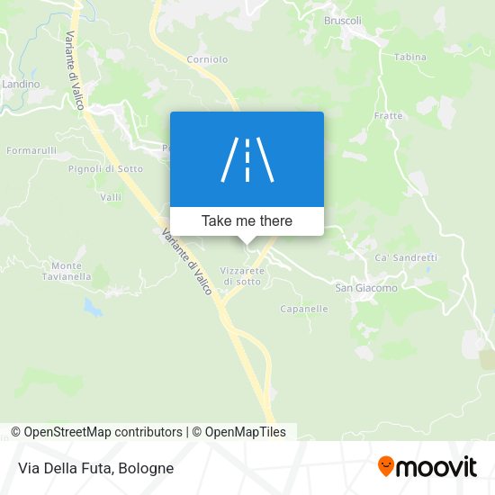 Via Della Futa map