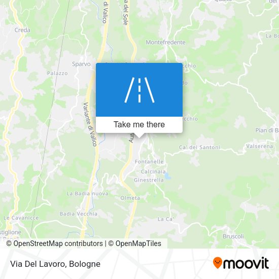 Via Del Lavoro map