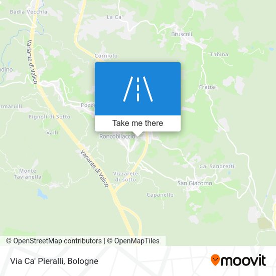 Via Ca' Pieralli map