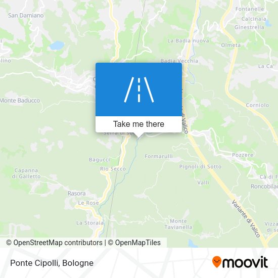 Ponte Cipolli map