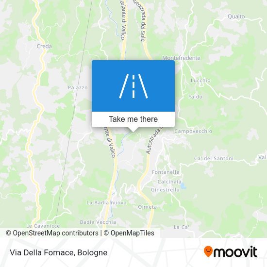 Via Della Fornace map