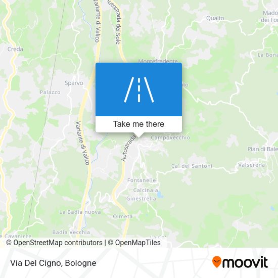 Via Del Cigno map