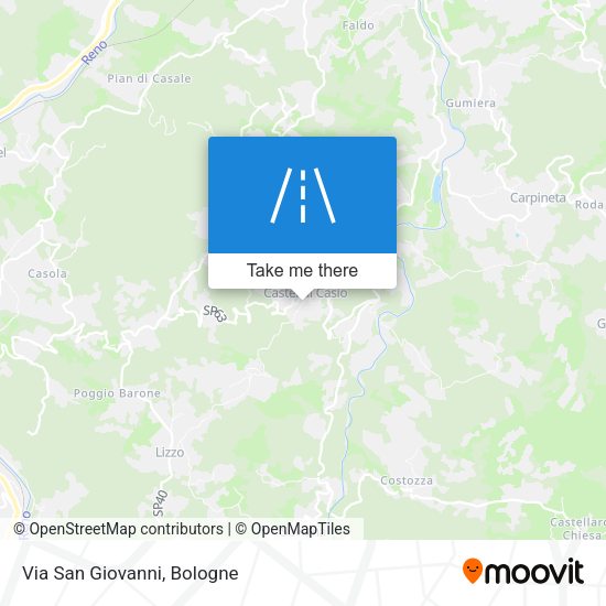 Via San Giovanni map