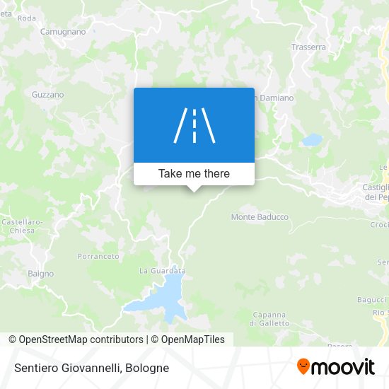 Sentiero Giovannelli map