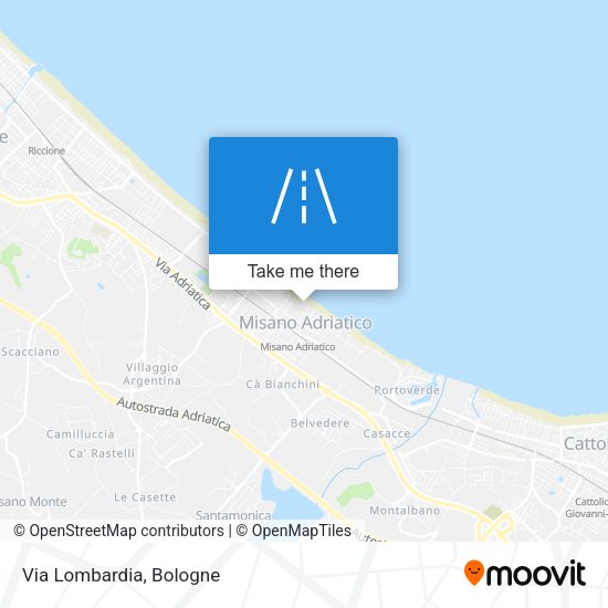 Via Lombardia map
