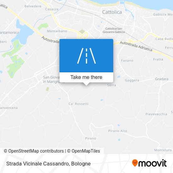 Strada Vicinale Cassandro map
