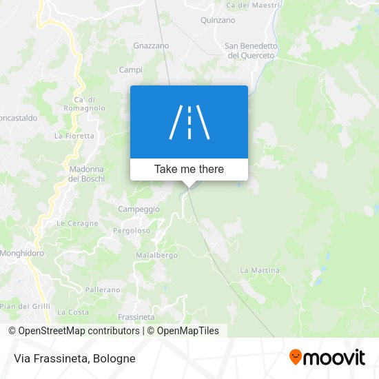 Via Frassineta map