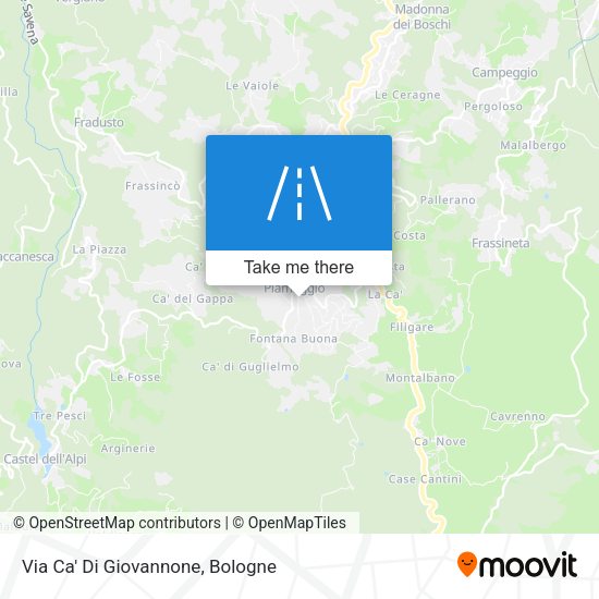 Via Ca' Di Giovannone map