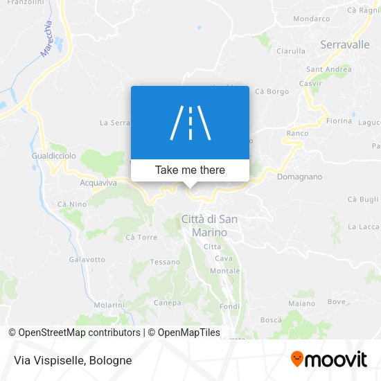 Via Vispiselle map