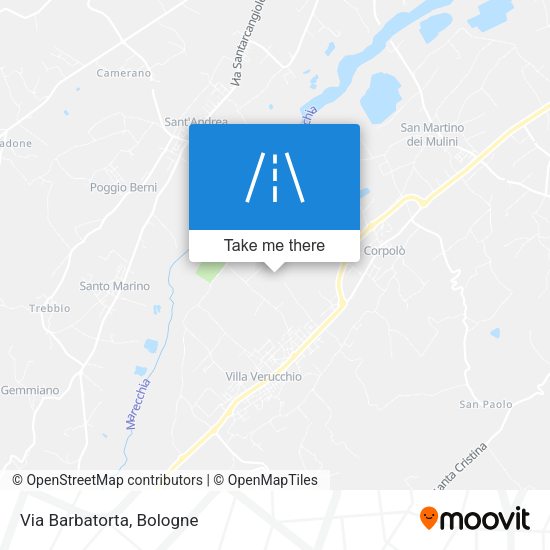 Via Barbatorta map