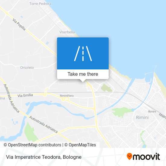 Via Imperatrice Teodora map