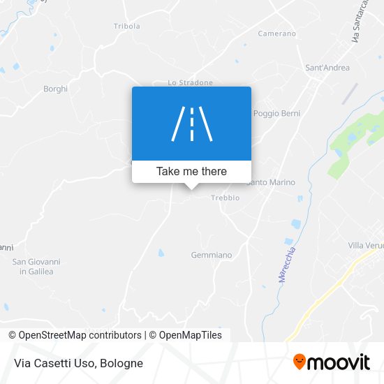 Via Casetti Uso map