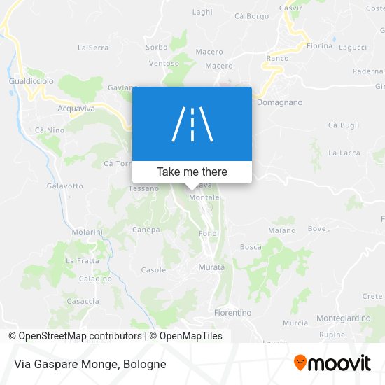 Via Gaspare Monge map