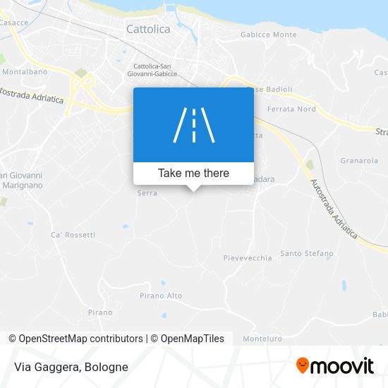 Via Gaggera map