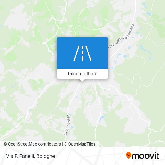 Via F. Fanelli map
