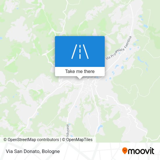 Via San Donato map