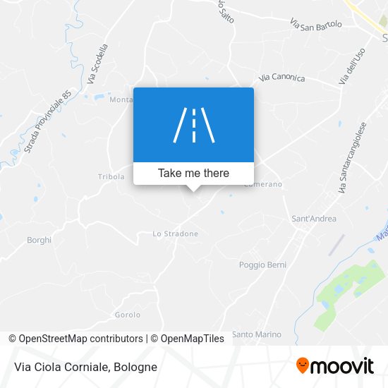 Via Ciola Corniale map