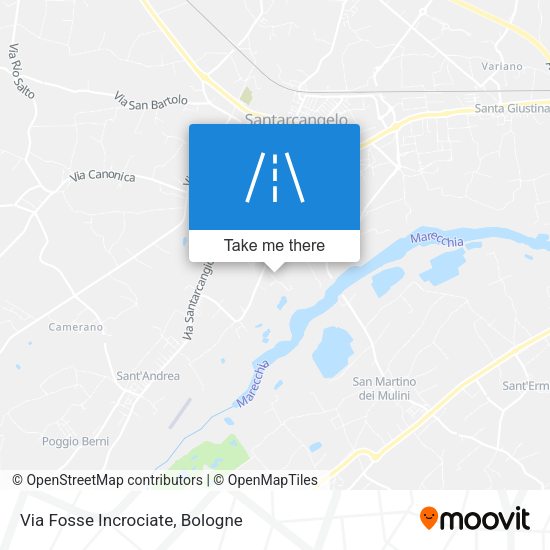 Via Fosse Incrociate map