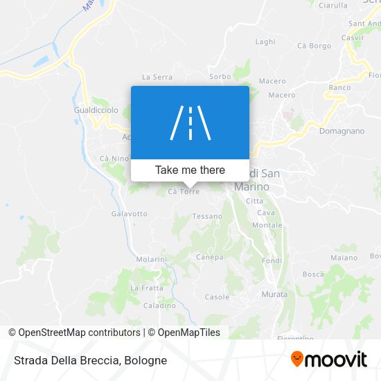 Strada Della Breccia map