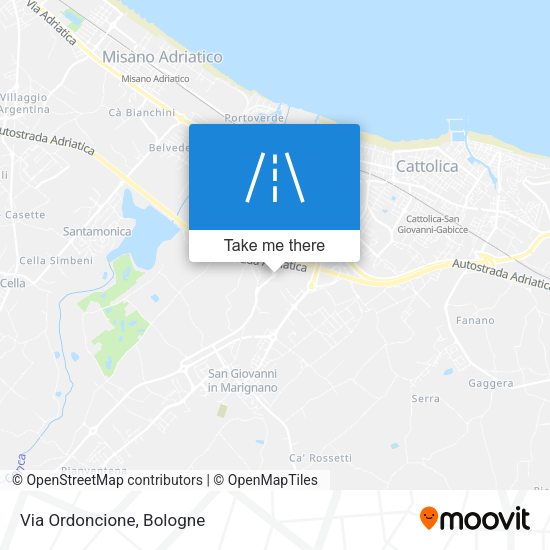 Via Ordoncione map