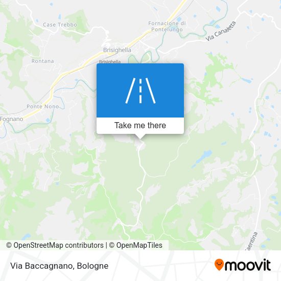 Via Baccagnano map