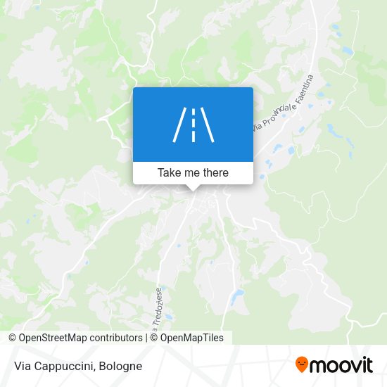 Via Cappuccini map