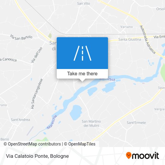 Via Calatoio Ponte map