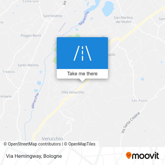 Via Hemingway map