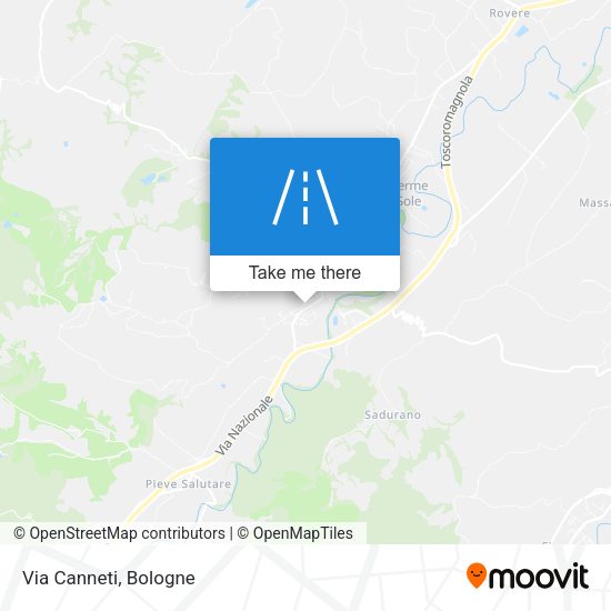 Via Canneti map