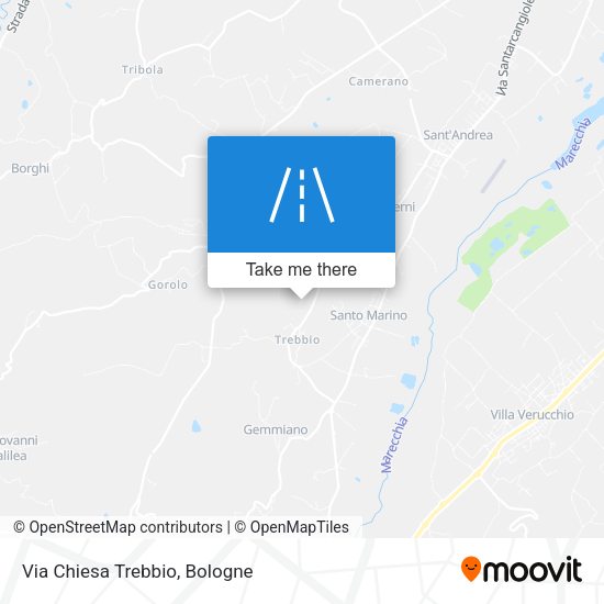 Via Chiesa Trebbio map