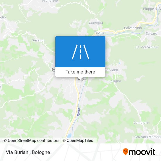 Via Buriani map