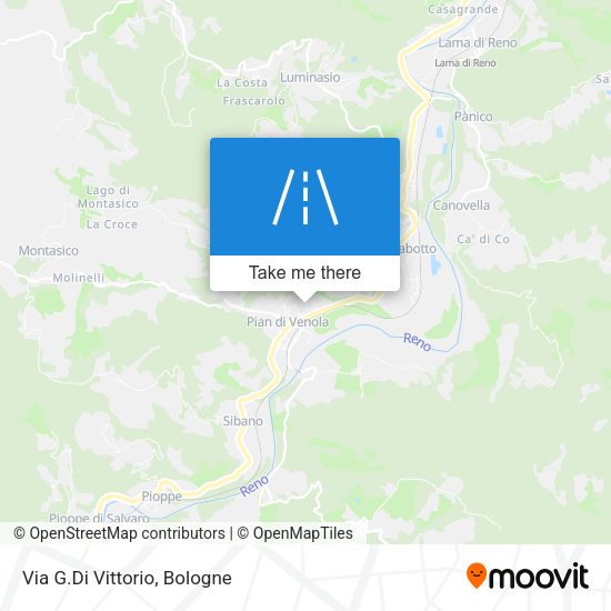 Via G.Di Vittorio map