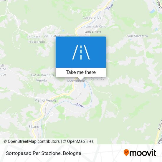 Sottopasso Per Stazione map