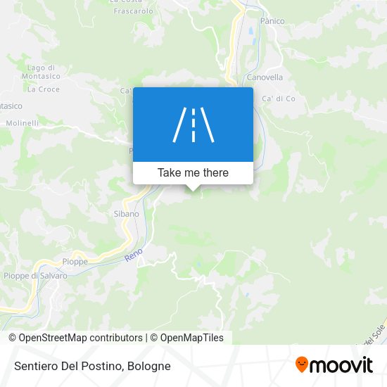 Sentiero Del Postino map